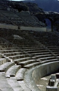 Ephesus, in modern Turkey, is the best-preserved classical city on the Mediterranean, and one of the best places in the world to get the feeling for what life was like for early Christians in Roman times. Roman theater.