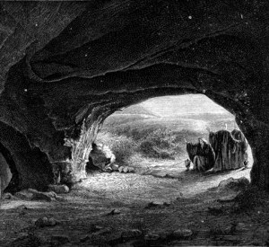 The risen Lord: He is not here in the grave.