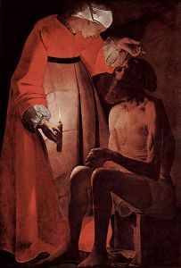 Georges de La Tour,Job Mocked by his Wife