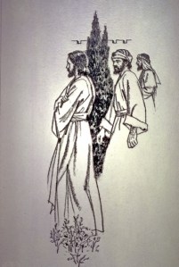 When Jesus prepared to ascend into heaven, His disciples followed Him to the Mount of Olives (Matthew 28:16-20; Mark 16:15-20; Luke 24:44-53; Acts 1:9-12).
